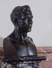 ELIAS Y VALLEJO FCO
BUSTO- AGUSTIN ARGUELLES-HIERRO FUNDIDO CON PATINA DE BRONCE 1880(PASILLO