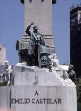 MONUMENTO A EMILIO CASTELAR-DET BASE CON ESCULTURA DEL POLITICO ORANDO
MADRID,