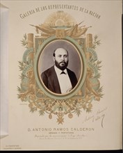 GALERIA REPRESENTANTES DE LA NACION 1869-D.ANTONIO RAMOS CALDERON-DIPUTADO DE ECIJA