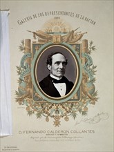 GALERIA REPRESENTANTES DE LA NACION 1869-D.FDO CALERON COLLANTES- 1799/1864- DIPUTADO DE SANTIAGO