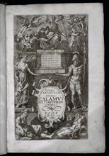 CARAMUEL JUAN 1606/82
"METAMETPIKHN EXHIBENS ROMA AÑO 1662" PAGINA CON GRABADO
MADRID, CONGRESO