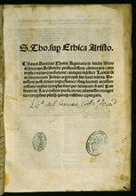 AQUINO SANTO TOMAS
"IN X LIBROS ETHICORUM ARISTOTELIS-VENECIA,LUCANTONIUS DE GIUNTA"1519
MADRID,