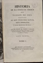PINEDO Y SALAZAR J
HISTORIA DE LA INSIGNE ORDEN DEL TOISON DE ORO-PORTADA-PARTE PRIMERA-TOMO