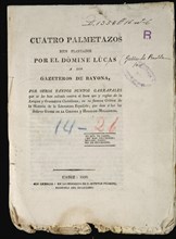 LUCAS DOMINE
PORTADA-CUATRO PALMETAZOS BIEN PLANTADOS POR EL DOMINE LUCAS A LOS GAZETEROS DE
