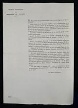 DECRETO DE CORTES DIRIGIDO POR LA REINA REGENTE SOBRE EXCLUSION DE SUCESION 1837-FIRMA