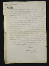 ESCRITO DE MARIA CRISTINA RENUNCIANDO A LA REGENCIA DE ISABEL II-MADRID 12/10/1840
MADRID,