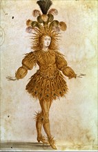 Costume d'Apollon porté par Louis XIV dans "Le Ballet royal de la nuit", en 1653