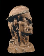Head of Don Quixote used as the model for the engraving of Ibarra's edition