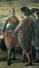 Zurbaran, Defence of Cadiz against the English - Officers from the Army (detail)