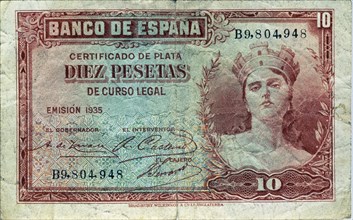 BILLETE DE DIEZ PESETAS DEL BANCO CENTRAL - 1935 - ANVERSO

This image is not downloadable.