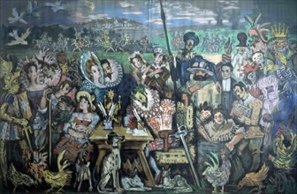 Flores, Cervantes et les personnages de Quichotte