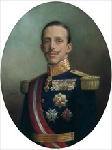 AQUINO Y LOSADA NICOLAS
ALFONSO XIII REY DE ESPAÑA - OVALO - 82x63 - PASTEL
MADRID,