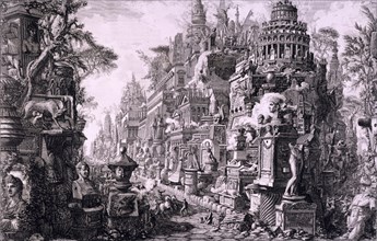 PIRANESI GIAMBATTISTA 1720/78
MONUMENTO SEPULCRAL DE ROMA Y DE LA CAMPIÑA ROMANA-TOMO II DE SU