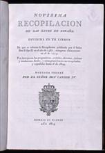 NOVISIMA RECOPILACION DE LAS LEYES DE ESPAÑA MANDADA FORMAR POR CARLOS IV- 1805
MADRID,