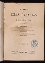 ARRIBAS SANCHEZ CIPRIANO
A TRAVES DE LAS ISLAS CANARIAS - 1ª EDICION
MADRID,