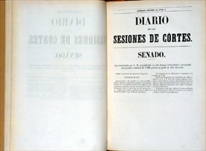 DIARIO DE SESIONES - CONCESION DE UNA PENSION VITALICIA A ZORRILLA EL 28/12/1886
MADRID,
