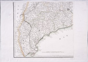 LOPEZ TOMAS 1730/1802
MAPA DE PARTE DEL PRINCIPADO DE CATALUÑA - 1776 - (PARTE SEGUNDA)
MADRID,