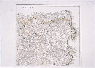 LOPEZ TOMAS 1730/1802
MAPA DE PARTE DEL PRINCIPADO DE CATALUÑA - 1776 - (PARTE CUARTA)
MADRID,