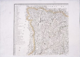 LOPEZ TOMAS 1730/1802
MAPA DE PARTE DEL PRINCIPADO DE CATALUÑA - 1776 - (PARTE TERCERA)
MADRID,