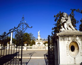 Gonzalez Vélasquez, Fontaine d'Hercule et Antée aux jardins du Parterre