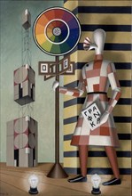 MARTIN BEGUE SIGFRIDO 1959-
CASTRATO SUPRAREALISTA - 2001 - 73x50
MADRID, GALERIA JUANA DE