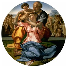 Michelangelo, The Holy Family (the Tondo Doni)