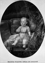 MADRAZO JOSE 1781/1859
MARIA ISABEL LUISA DE BORBON - INFANTA DE ESPAÑA - LITOGRAFIA DE J A