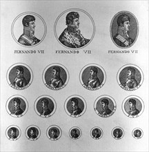 RETRATOS DE FERNANDO VII - GRABADO S XIX
MADRID, MUSEO MUNICIPAL
MADRID