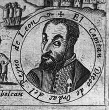 RETRATO DE DIEGO DE ORDAS- 1480/1532 - CONQUISTADOR ESPAÑOL
MADRID, BIBLIOTECA