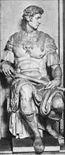 MIGUEL ANGEL 1475-1564
ESTATUA SEDENTE DE GIULIANO DE MEDICIS-DUQUE DE NEMOURS -