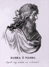 WAMBA (672-680) - REY VISIGODO ELEGIDO POR LA NOBLEZA
MADRID, BIBLIOTECA NACIONAL