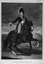 Goya, Equestrian portrait of Ferdinand VII of Spain