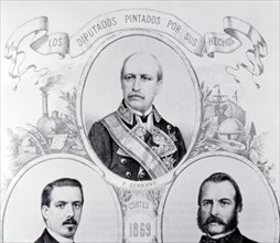 FRANCISCO SERRANO DOMINGUEZ (1810/1885) - MILITAR Y POLITICO ESPAÑOL REGENTE Y PRESIDENTE DEL