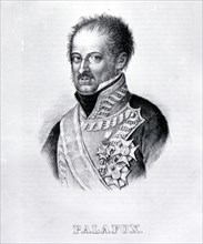 GENERAL PALAFOX-1776/1847-MILITAR ESPAÑOL-GRABADO S XIX