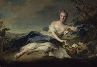NATTIER JEAN MARC 1685/1766
MADAME HENRIETTE PRESENTADA COMO LA DIOSA FLORA - 1742 -