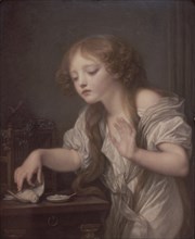 Greuze, Young Girl Weeping for her Dead Bird
