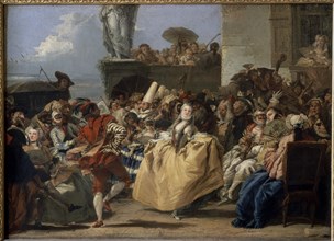 TIEPOLO GIOVANNI BATTISTA 1696/1770
ESCENA DE CARNAVAL - O/L - S XVIII
PARIS, MUSEO