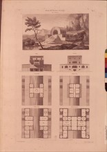 LEDOUX NICOLAS 1736/1806
GRABADO - CASA DE LOS DIRECTORES DE LA LEY - S XVIII
PARIS, BIBLIOTECA
