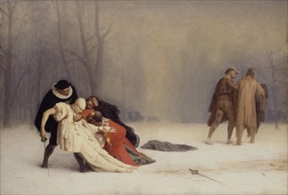 GERÔME JEAN LEON 1824/1904
DUELO DESPUES DEL BAILE DE DISFRACES - S XIX
SAN PETESBURGO, MUSEO