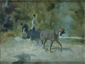 TOULOUSE LAUTREC 1864/1901
UN DOG-CART - 1880 - 27x35 - POSTIMPRESIONISMO FRANCES
ALBI, MUSEO