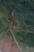 TOULOUSE LAUTREC 1864/1901
EN EL CIRCO - EQUILIBRISTA EN LA CUERDA - PASTEL Y LAPIZ - 0,47x0,33