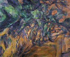 Cézanne, Rochers et branches à Bibémus