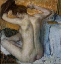 Degas, Femme se coiffant