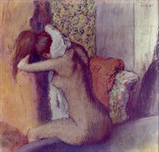 DEGAS EDGAR 1834/1917
MUJER SECANDOSE EL CUELLO - 1898 - PASTEL - IMPRESIONISMO FRANCES
PARIS,