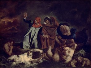 Delacroix, La Barque de Dante