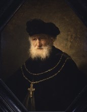 Harmenszoon Van Rijn Rembrandt, dit Rembrandt (1606-1669)
ESTUDIO DE UNA CABEZA DE ANCIANO CON UNA