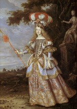 THOMAS JAN YPRES 1617/78
LA EMPERATRIZ MARGARITA TERESA EN TRAJE DE PASTORA - 1667 - 33,3x24,7 -