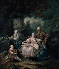 DROUAIS FRANCOIS 1699/1767
RETRATO DEL MARQUES DE SOURCHES Y SU FAMILIA - 1756
VERSALLES, MUSEO