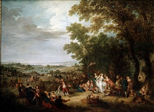 BAR BONAVENTURE DE 1700/29
FIESTA CAMPESTRE - S XVIII - BARROCO FRANCES
PARIS, MUSEO