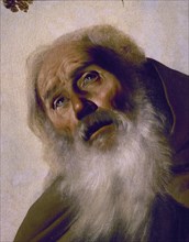 Zurbaran, Saint Antoine le Grand (détail de son visage)